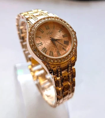 Spirit Lux ASPL80X Ladies Rose Gold Colour Etched Dial Bracelet Analogue Watch - Image 1 of 2