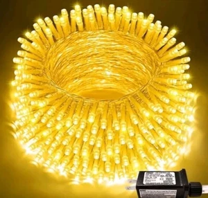 66Ft 200 LED Christmas String Lights Indoor Outdoor Waterproof, Warm White - Picture 1 of 5