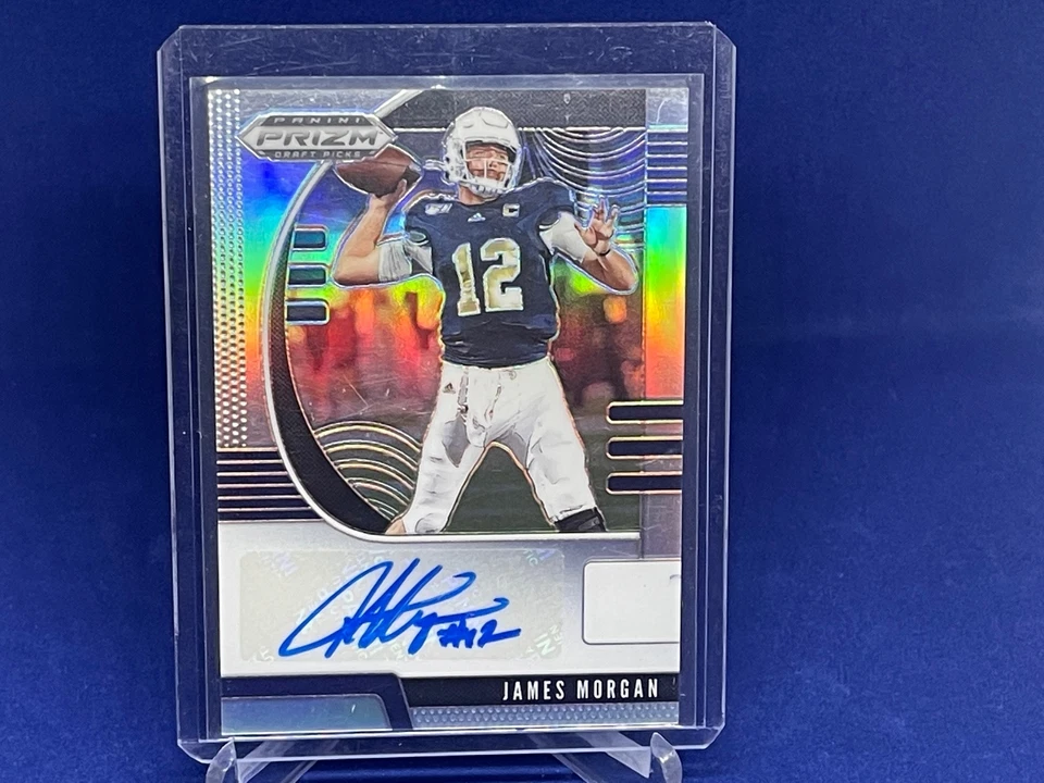 JAMES MORGAN 2020 PANINI PRIZM DRAFT PICKS SILVER PRIZM AUTO ROOKIE RC # 229 - Image 1 of 1