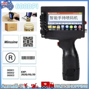 Smart Handheld Inkjet Printer Logo Barcode Words QR Date Batch Coding Machine AU - Picture 1 of 7