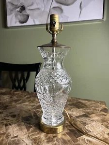 WATERFORD Crystal Kenmare Ring Of Kerry Table Lamp Vintage Irish Crystal - Picture 1 of 12