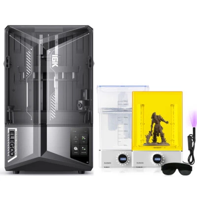 ELEGOO Saturn 4 Ultra 16K Resin LCD 3D Printer Smart Tank+Mercury XS Bundle - Image 1 of 4