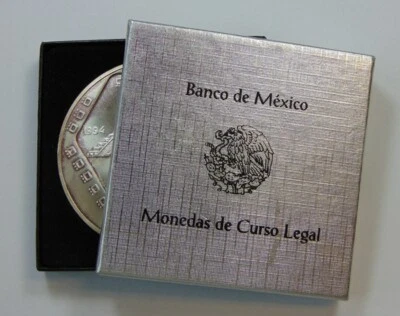 MEXICO 1994 SILVER 5 ONZAS PIRAMIDE DEL CASTILLO - BANCO DE MEXICO - Image 1 of 3