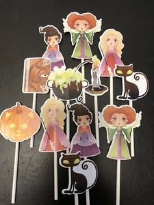 Hocus Pocus Cupcake Toppers, Halloween Cupcake Toppers - Picture 1 of 1