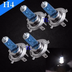 Combo (4 piezas) H4-9003 bombillas halógenas de xenón blanco brillante 60/55 W haz alto/bajo - Imagen 1 de 6