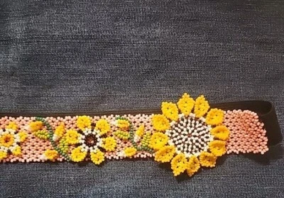 Diademas elásticas con cuentas mexicanas | Verano | Corbata para el cabello México nativa tribal Foto 1 de 4