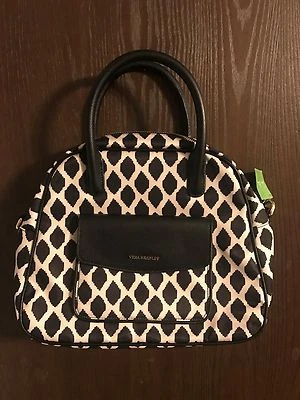 Vera Bradley Ikat Spots 黑色保龄球手 - 全新带标签 — 第 1/4 张图片