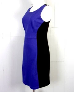 euc Max and Cleo Purple Black Sleeveless Stretchy Pencil Dress Wiggle Bodycon 2 - Picture 1 of 4