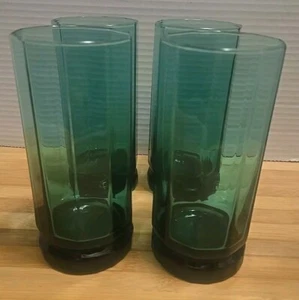 Set of 4 Anchor Hocking Essex Green Tumblers / Glasses. 16 oz - Bild 1 von 9