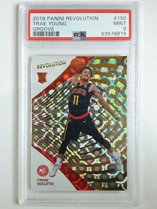 2018-19 Panini Revolution Trae Young #150 ROOKIE GROOVE Prizm - PSA 9 - Picture 1 of 2