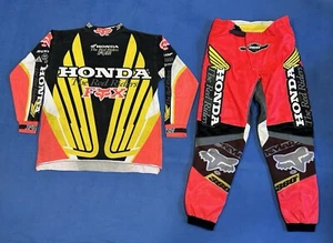 VINTAGE MOTOCROSS FOX RACING TEAM HONDA KIT SUPERCROSS MX JEREMY MCGRATH - Picture 1 of 10