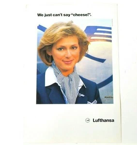 Lufthansa Airlines German Print Ad Advert Original Vintage 1988 D390 - Picture 1 of 4