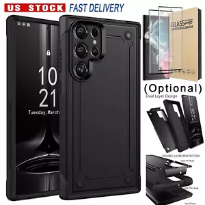 For Samsung Galaxy S22/S22+/S22 Ultra 5G Shockproof Case Cover / Tempered Glass - Picture 1 of 30