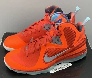 DS 2022 Nike Lebron IX 9 Retro sz9.5 Orange Big Bang All Star asg DH8006 800 - Picture 1 of 5