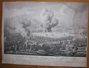 Bataille d'Austerlitz gagnée par la Grande Armée par Le Beau d'après NAUDET.1805 - Picture 1 of 3