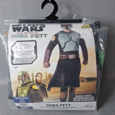 Star Wars Libro de Boba Fett Disfraz Cosplay Adulto Hombre Talla M 28-30 NUEVO Foto 1 de 4