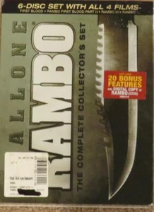 RAMBO DIE KOMPLETTE SAMMLUNG 6 DISCS MIT 4 FILMEN DVD - Bild 1 von 1