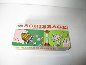 Vintage 1963 SCIBBAGE GAME. By Lowe- Excellent shape NO 954 DICE GAME - Picture 1 of 6