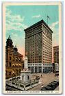 1928 View Of Munsey Building And Battle Monument Baltimore Maryland MD Postcard