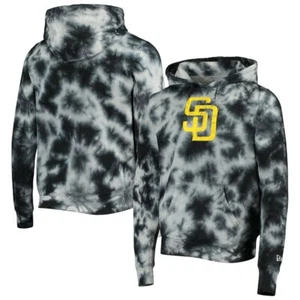 Herren San Diego Padres New Era Schwarz Batik Pullover Hoodie - Bild 1 von 3
