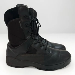 5.11 Tactical Men's Size 13 Black ATAC 8" Side Zip Boots Waterproof Good Shape - Picture 1 of 23