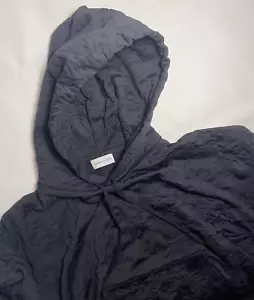 NUOVO JOHN ELLIOT nero stropicciato Terry pullover felpa con cappuccio uomo grande prezzo al dettaglio consigliato $650 - Foto 1 di 5
