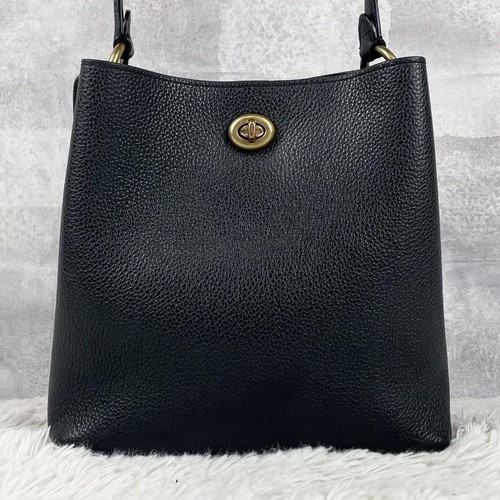 Borsa a tracolla Coach 2WAY Salice monospalla pelle nera outlet usata