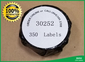 10 Rolls 30252 White Labels 1-1/8"x 3-1/2" Compatible w/ Dymo® LabelWriter - Picture 1 of 6