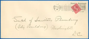 SEP 24, 1898 WASH DC Cds, TREASURY DEPT Penalty Env., BARR-FYKE Machine Cancel! - Picture 1 of 2