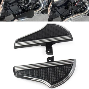 estribos traseros negros blancos para Harley Dyna Softail Electra Glide V-Rod - Imagen 1 de 10