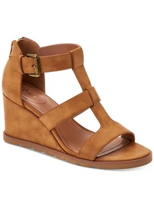 STYLE & COMPANY Womens Beige Strappy Marionn Round Toe Wedge Heeled Sandal 6.5 M - Picture 1 of 11