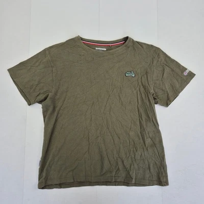 Camiseta LAMBRETTA XXL Caqui Para Hombre Algodón Informal Retro Waffle Scooter Insignia Foto 1 de 4