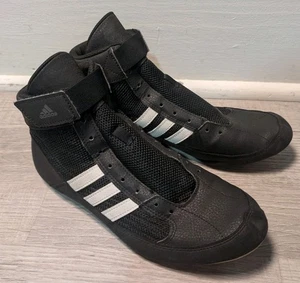 Adidas HVC 2 Wrestling Shoes Men’s Size 9 MMA Boxing Gum Soles AQ3325 NO LACES - Picture 1 of 7