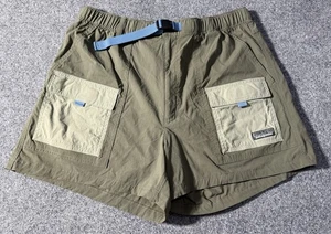 Patagonia Outdoor Everyday Shorts Women's Large Basin Green Cargo Pockets Casual - Picture 1 of 13