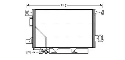 Condensador del aire acondicionado R 134 a MSA5435D AVA QUALITY COOLING - Imagen 1 de 4