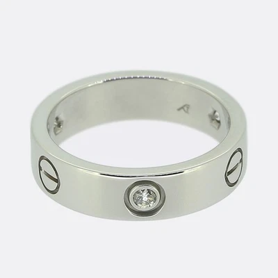 Anillo Cartier Modelo Clásico Tres Diamantes LOVE Talla Q (58) Foto 1 de 3