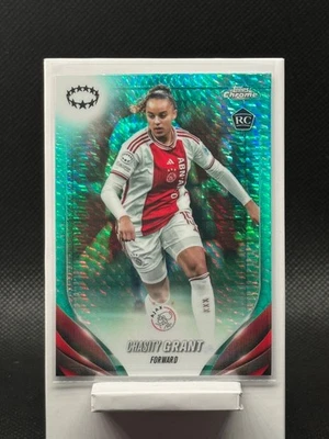 2023-24 Topps Chrome Uefa Women's - Chasity Grant #13 Aqua Prism Refractor (RC) - Image 1 of 2