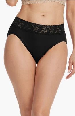 Bragas Hanky Panky Supima Algodón Francés, Negras, Talla XL Foto 1 de 3