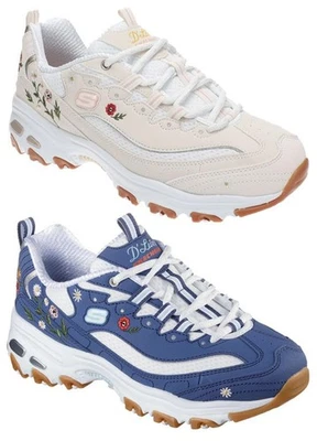 Tenis SKECHERS para mujer Flowered D'Lites ligeros refrigerados por aire Memory Foam® Foto 1 de 4
