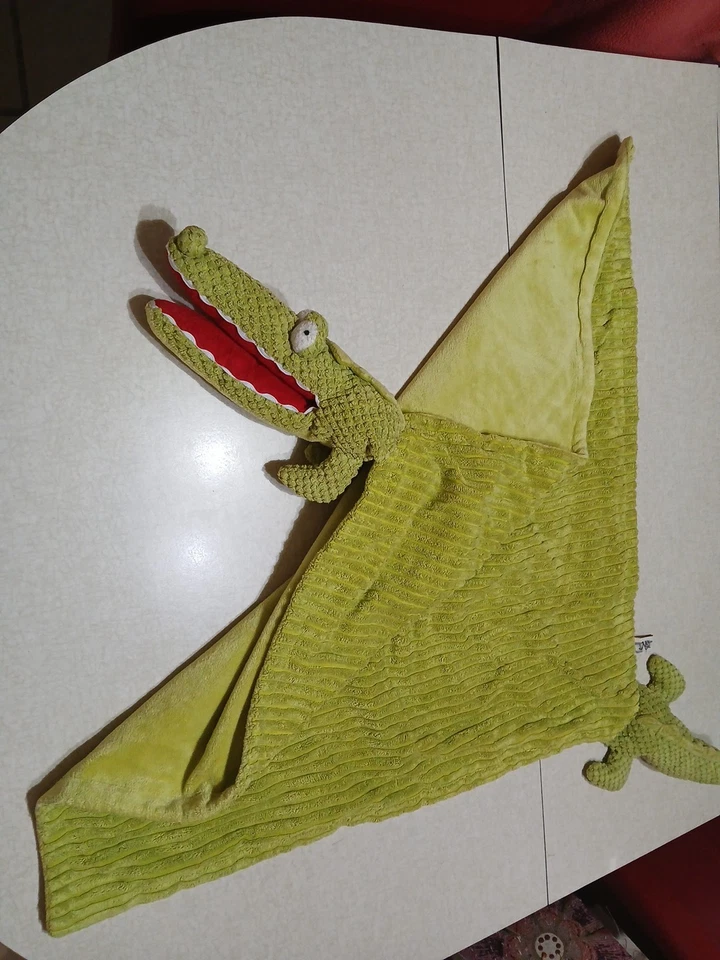 Maison Chic большой ребенок милый безопасности одеяло зеленый аллигатор 20" - Изображение 1 из 4