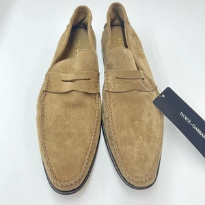 Dolce & Gabbana Suede Loafers Men’s 40.5 New in Box Made in Italy - Picture 1 of 22
