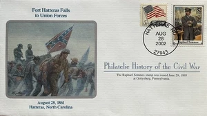 Mort Kunstler Guerra Civil Historia Filatélica Fort Hatteras Cae ante las Fuerzas de la Unión - Imagen 1 de 2