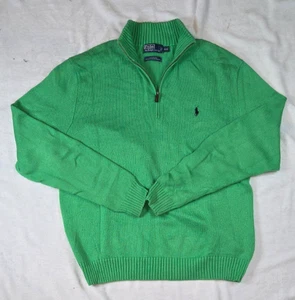 Polo Ralph Lauren XXL Quarter Zip Pull Over Green - Picture 1 of 4