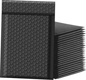 Famagic Bubble Mailers 6X10 Inch 50Pc Black Shipping Bags, Chic Packaging Bags - Picture 1 of 12