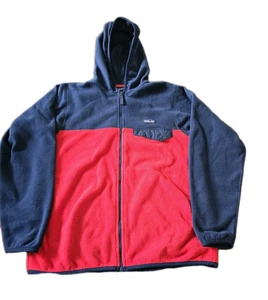 Patagonia Kids Lightweight Micro D Snap-T Fleece Jacket Blue/Red Large STY65465 - Picture 1 of 6