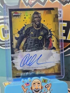 2024 Topps Finest MLS Kei Kamara GOLD REFRACTOR AUTO AUTOGRAPH /50 - Bild 1 von 2