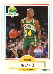 1990-91 Fleer Xavier McDaniel Seattle SuperSonics #179 - Picture 1 of 2