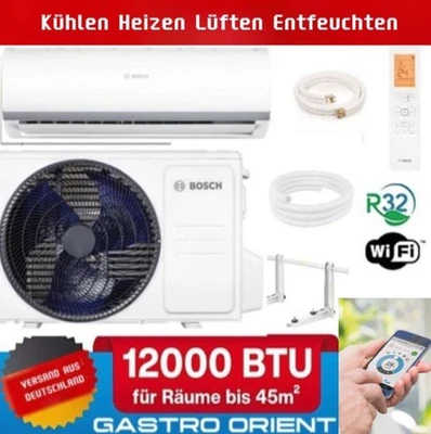 Split Klimaanlage 12000 BTU 3,5 kW + Leitung 3m + Halter Bosch - Bild 1 von 4