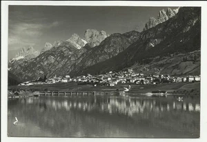 VECCHIA CARTOLINA DI AURONZO DI CADORE VENETO BELLUNO INSOLITA DAL LAGO VEDI - Foto 1 di 1