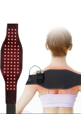 PLAFNIO Red Light Infrared Therapy Belt Wrap Device for Pain Relief on Body Shou - Image 1 of 4